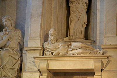 Porträt von Julius II. vom Grabmal Julius II., 1515 von Michelangelo Buonarroti